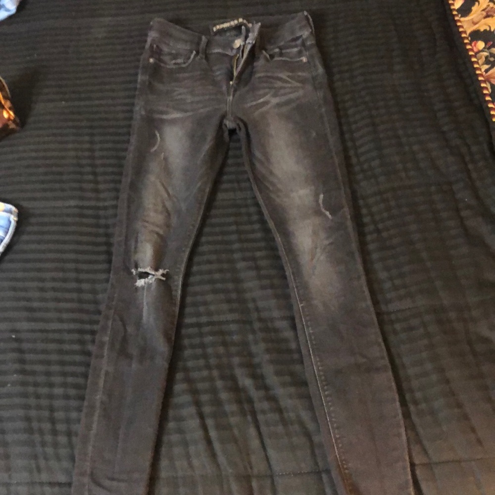 Express black jeans